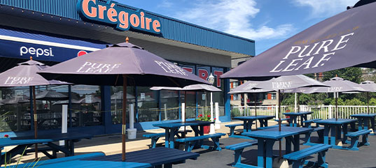 Terrasse du restaurant Resto Grégoire